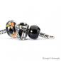 Preview: Trollbeads - Runder Schwarzer Onyx