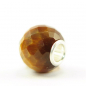Preview: Trollbeads - Frühling 2025 - Facettiertes Rundes Gelbes Tigerauge