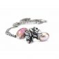 Preview: Trollbeads - Fantasy Halskette mit rosa Perle