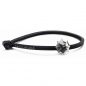 Preview: Trollbeads -  Armband Leder, Single, schwarz