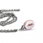 Preview: Trollbeads - Fantasy Halskette mit rosa Perle