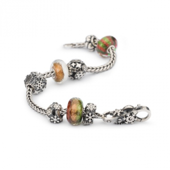Preview: Trollbeads -  Perle Flocons de Neige, Argent