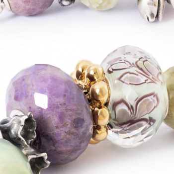 Preview: Trollbeads - Purple Jade, facettiert