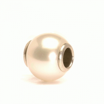 Trollbeads - Weisse Perle