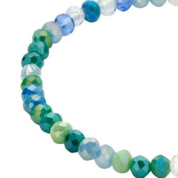 Preview: Armband Crystal - 4 mm - Blue Lagoon