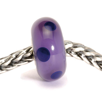 Preview: Trollbeads - Lila Punkte - Retired