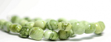 Preview: Trollbeads - Essenz Halskette aus Grün Gelbem Calcit - 45cm