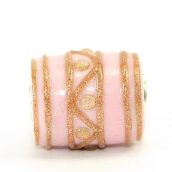 Preview: Eavae Beads - Glas Bead - Long Barrel - Phoenix Pattern