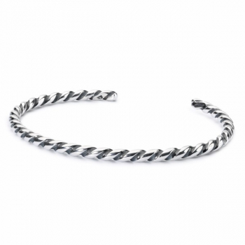 Trollbeads - Twisted Silver Bangle