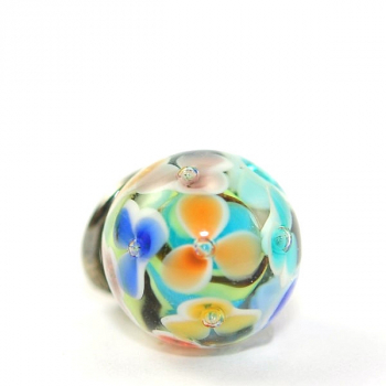 Preview: Trollbeads - Tagtraum Blüten Quaste - limitiert - WYSIWYG