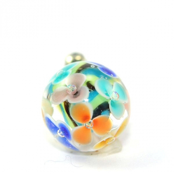 Preview: Trollbeads - Tagtraum Blüten Quaste - limitiert - WYSIWYG