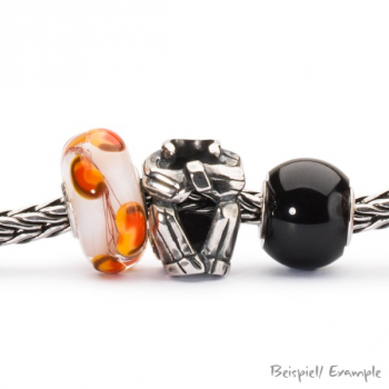 Trollbeads - Runder Schwarzer Onyx