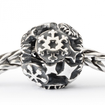 Preview: Trollbeads -  Perle Baisers Enneigés, Argent