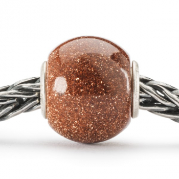 Preview: Trollbeads - Round Brown Goldstone