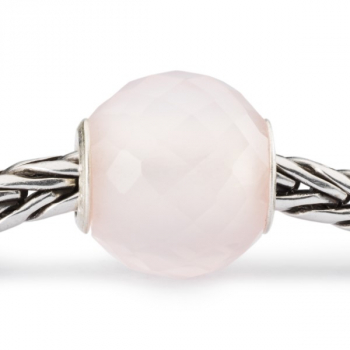 Preview: Trollbeads - Quartz rose, rond, facetté