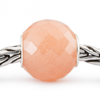 Preview: Trollbeads - Pierre de lune feldspathique, ronde, facette