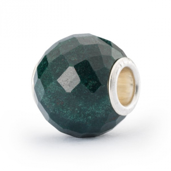 Trollbeads - Printemps 2023 - Calcédoine verte, rond, facetté