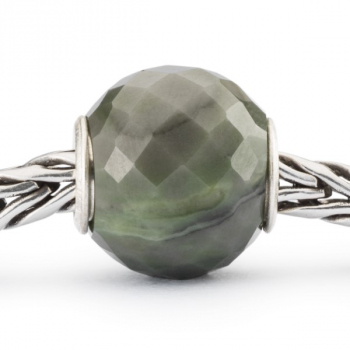 Preview: Trollbeads - Calcite verte, ronde, facettée