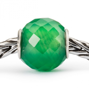 Preview: Trollbeads - Round Green Onyx Facet