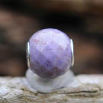 Trollbeads - Runde Purple Jade, facettiert