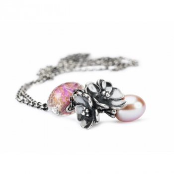 Trollbeads - Fantasy Halskette mit rosa Perle