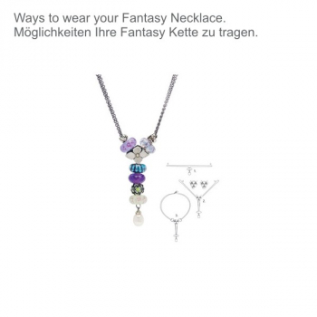Trollbeads - Fantasy Halskette mit rosa Perle