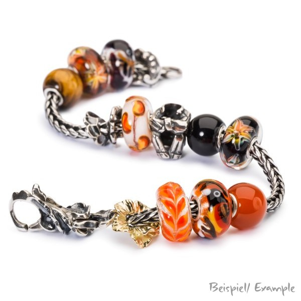 Trollbeads - Runder Schwarzer Onyx