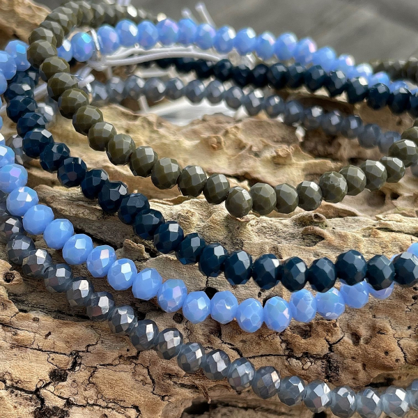 Armband Crystal - 4 mm - Gr. L - Monts d'Arrée