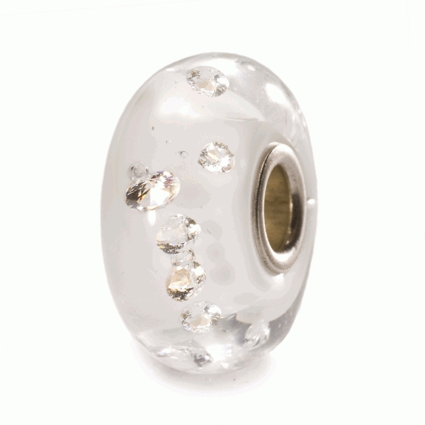 Trollbeads - The Diamond Bead,white