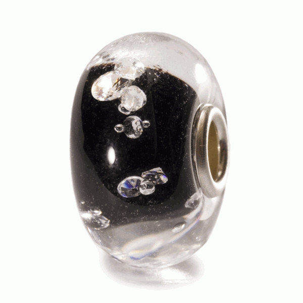 Trollbeads - The Diamond Bead, black