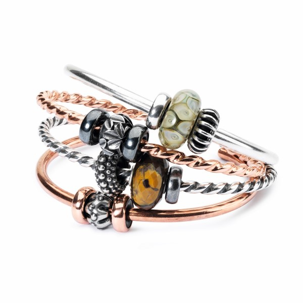 Trollbeads - Gedrehte Armspange Silber