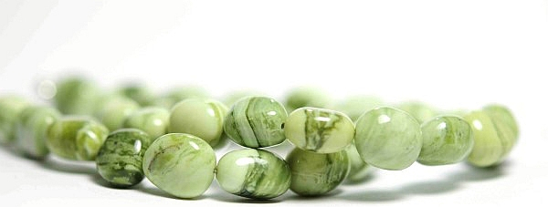 Trollbeads - Green Yellow Calcite Necklace - 45cm - WYSIWYG