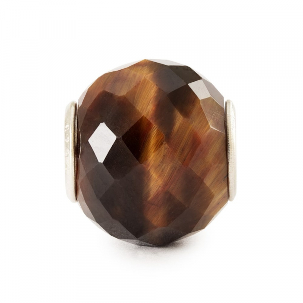 Trollbeads - Round Yellow Tiger Eye Facet