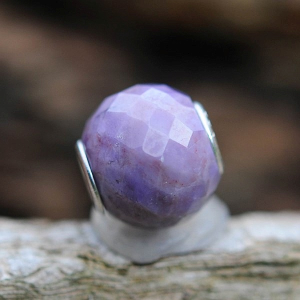 Trollbeads - Runde Purple Jade, facettiert - WYSIWYG