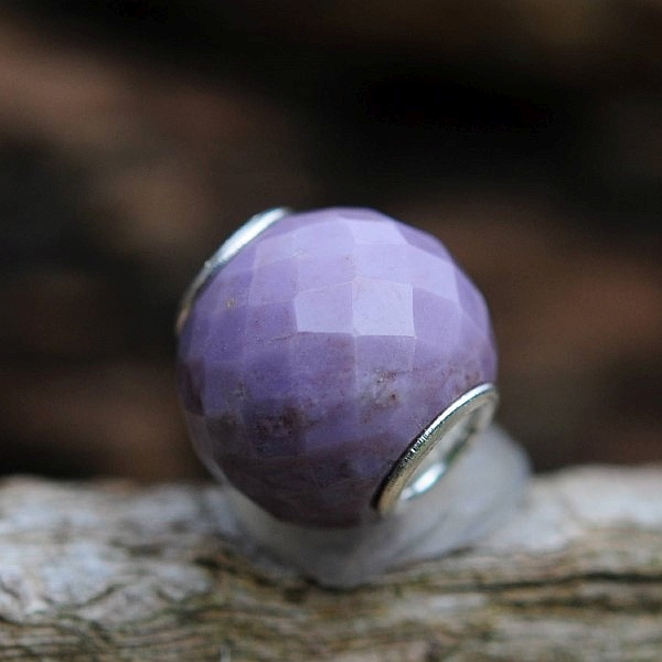 Trollbeads - Round Purple Jade Facet - WYSIWYG