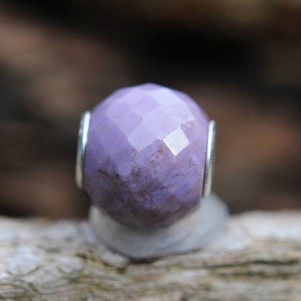 Trollbeads - Round Purple Jade Facet