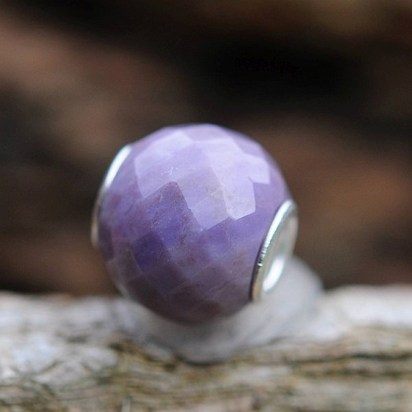 Trollbeads - Runde Purple Jade, facettiert - WYSIWYG