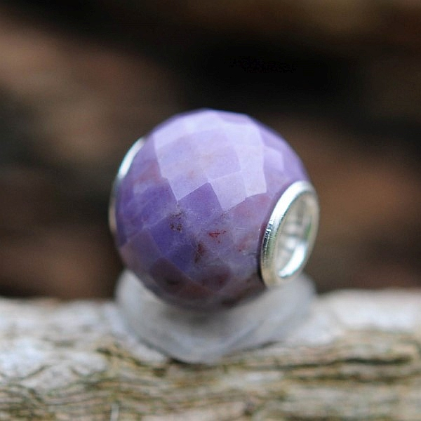 Trollbeads - Runde Purple Jade, facettiert - WYSIWYG