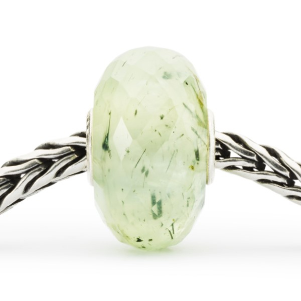 Trollbeads - Prehnite with Tourmalinated Quartz