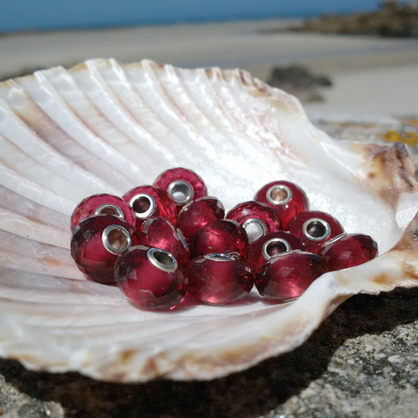 Katzenmaiers - Glas-Quarz Facette - Pink Tourmaline