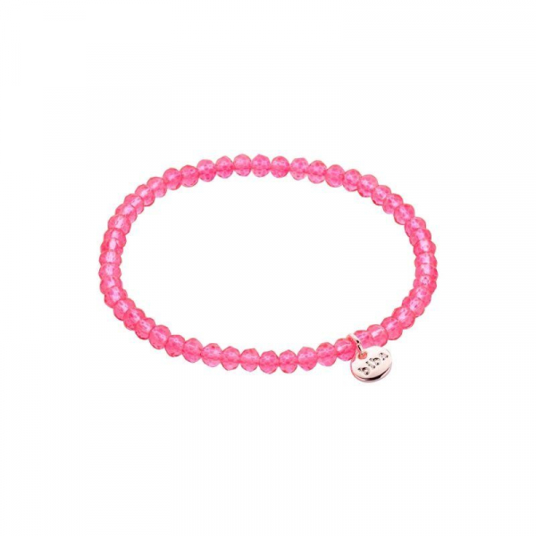 Armband Crystal - 4 mm - Strawberry