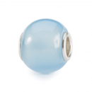Trollbeads - Round Light Blue Agate